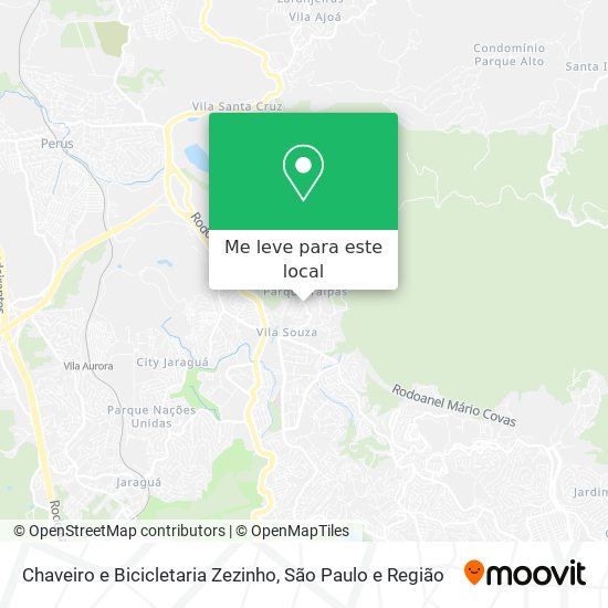 Chaveiro e Bicicletaria Zezinho mapa