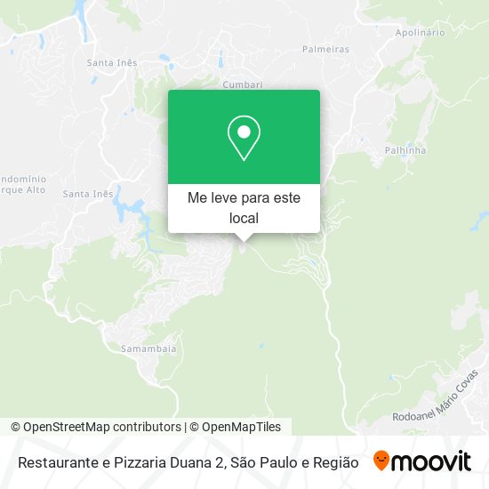Restaurante e Pizzaria Duana 2 mapa