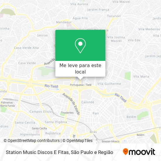 Station Music Discos E Fitas mapa
