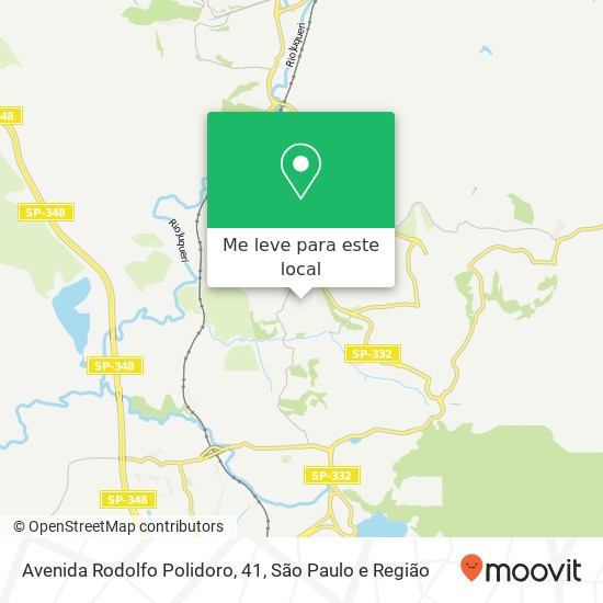 Avenida Rodolfo Polidoro, 41, Vila Rosina Caieiras-SP mapa