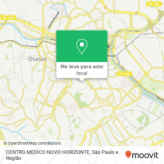 CENTRO MEDICO NOVO HORIZONTE, Rua Mônica Maria Rubacher Vila Campesina Osasco-SP 06023-090 mapa
