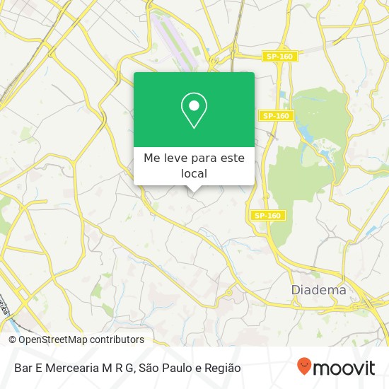 Bar E Mercearia M R G, Avenida José Estêvão de Magalhães, 511 Jabaquara São Paulo-SP 04332-050 mapa