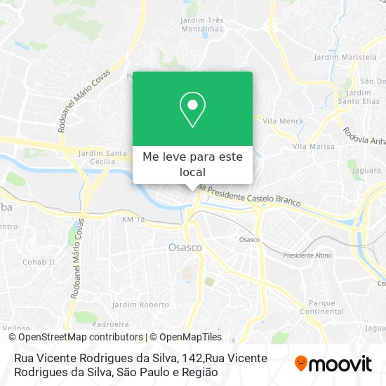 Rua Vicente Rodrigues da Silva, 142,Rua Vicente Rodrigues da Silva mapa
