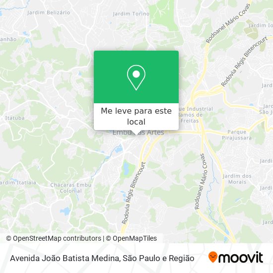 Avenida João Batista Medina mapa