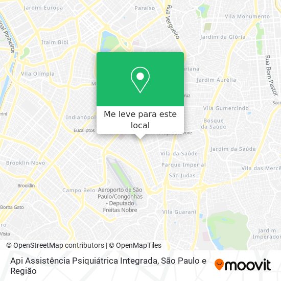 Api Assistência Psiquiátrica Integrada mapa
