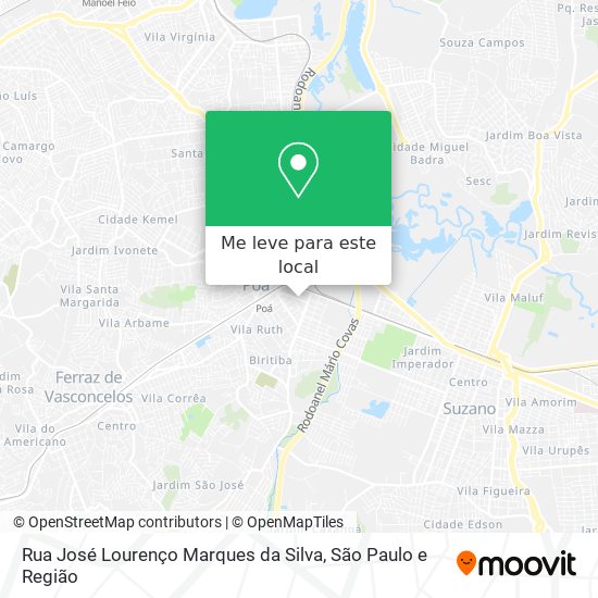 Rua José Lourenço Marques da Silva mapa