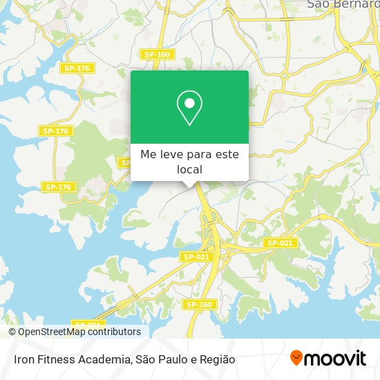Iron Fitness Academia mapa
