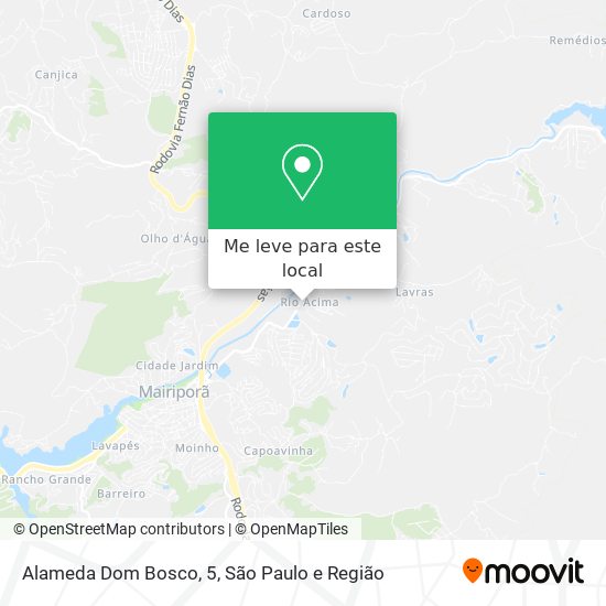 Alameda Dom Bosco, 5 mapa