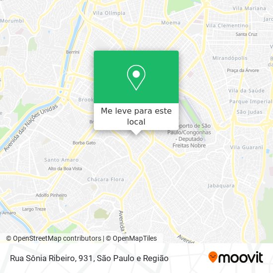 Rua Sônia Ribeiro, 931 mapa