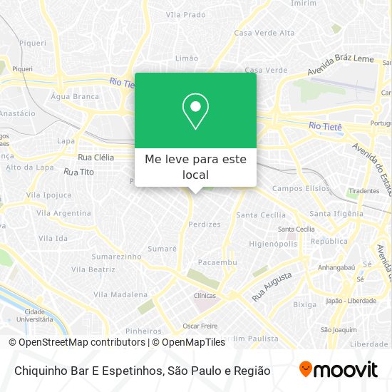 Chiquinho Bar E Espetinhos mapa