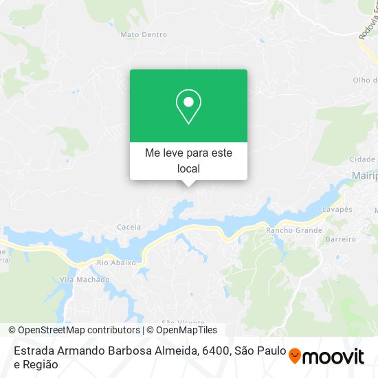 Estrada Armando Barbosa Almeida, 6400 mapa