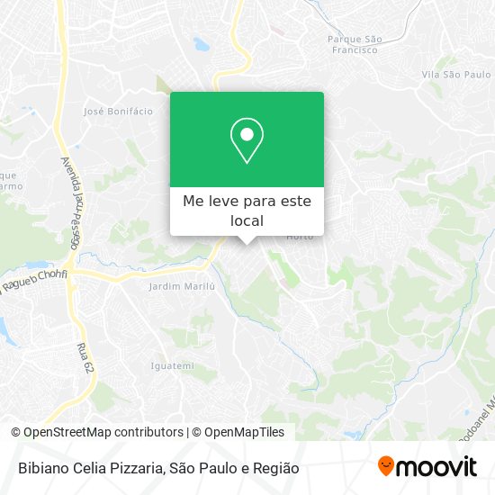 Bibiano Celia Pizzaria mapa