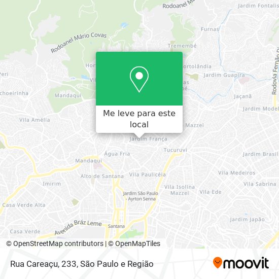 Rua Careaçu, 233 mapa
