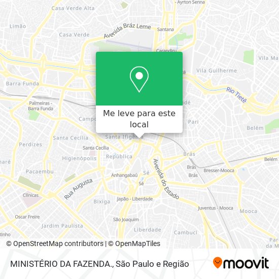 MINISTÉRIO DA FAZENDA. mapa