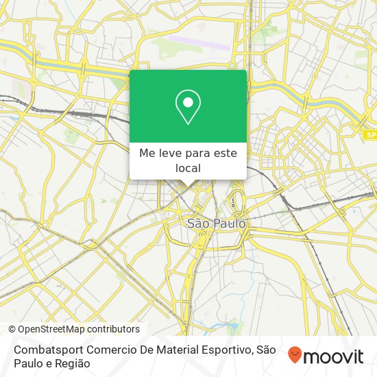Combatsport Comercio De Material Esportivo, Avenida Ipiranga, 818 República São Paulo-SP 01040-000 mapa