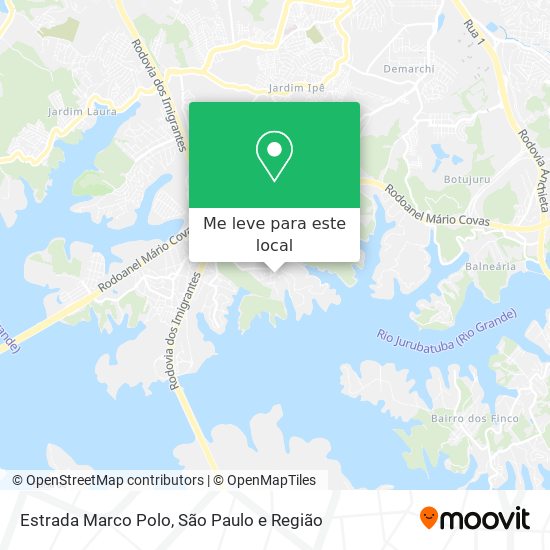 Estrada Marco Polo mapa