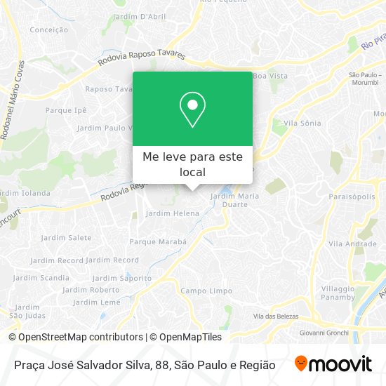 Praça José Salvador Silva, 88 mapa