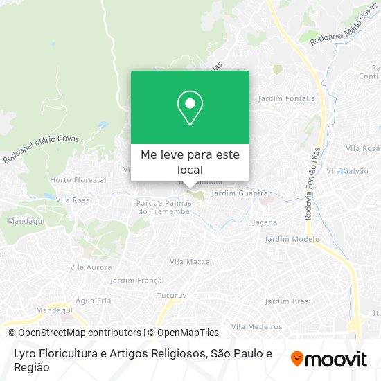 Lyro Floricultura e Artigos Religiosos mapa