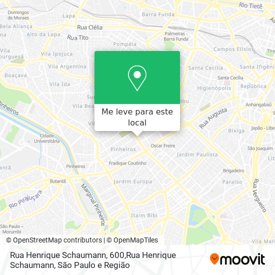 Rua Henrique Schaumann, 600,Rua Henrique Schaumann mapa