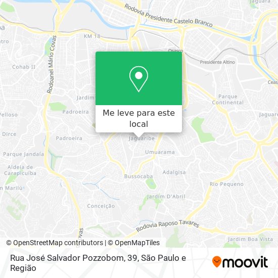 Rua José Salvador Pozzobom, 39 mapa
