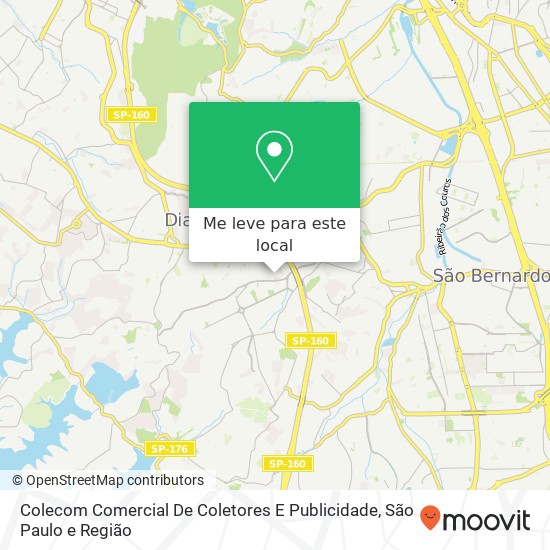 Colecom Comercial De Coletores E Publicidade, Rua Bandeirantes, 676 Conceição Diadema-SP 09912-230 mapa