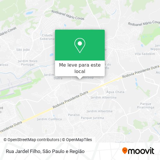 Rua Jardel Filho mapa