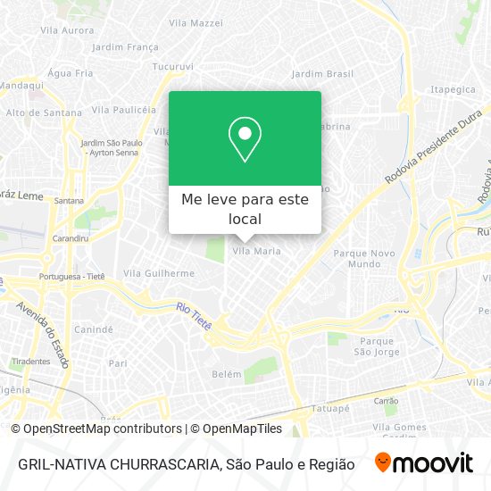 GRIL-NATIVA CHURRASCARIA mapa