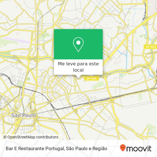 Bar E Restaurante Portugal, Rua Manoel Ramos Paiva, 393 Belém São Paulo-SP 03021-060 mapa