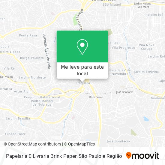 Papelaria E Livraria Brink Paper mapa