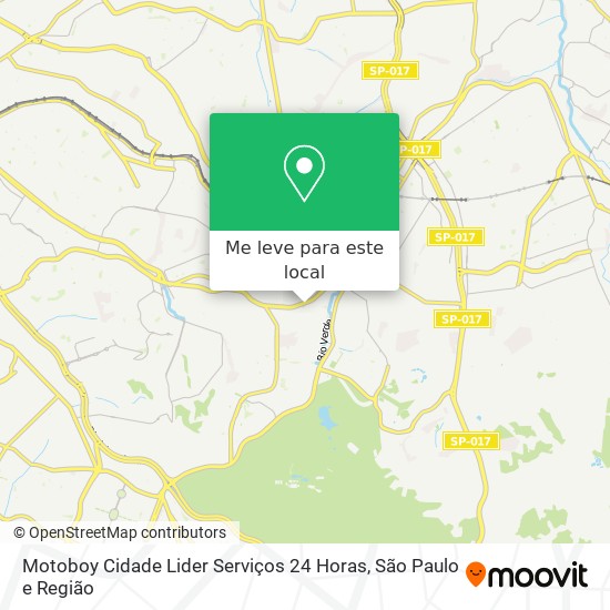 Motoboy Cidade Lider Serviços 24 Horas mapa
