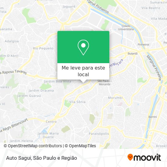 Auto Sagui mapa