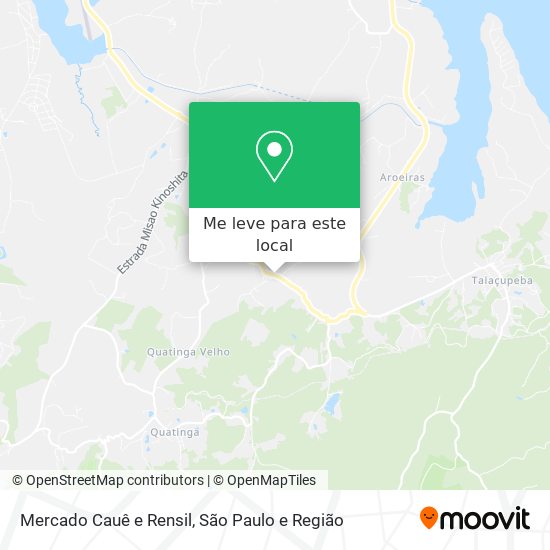 Mercado Cauê e Rensil mapa