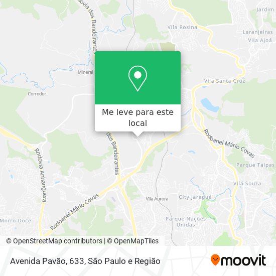 Avenida Pavão, 633 mapa