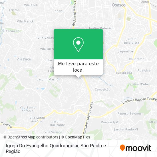 Igreja Do Evangelho Quadrangular mapa