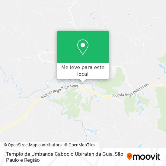 Templo de Umbanda Caboclo Ubiratan da Guia mapa