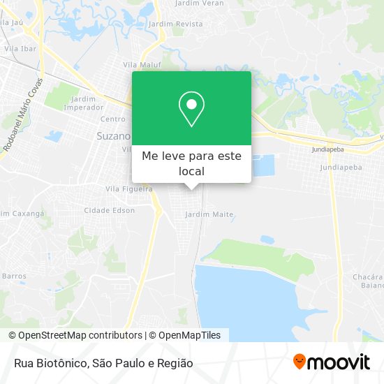 Rua Biotônico mapa