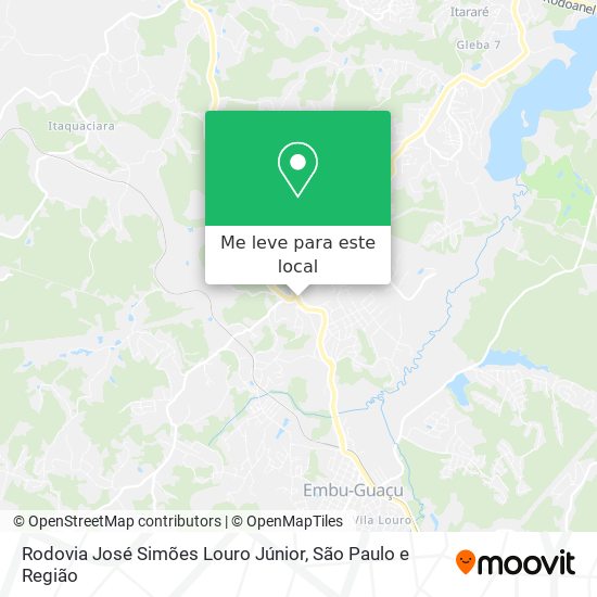 Rodovia José Simões Louro Júnior mapa