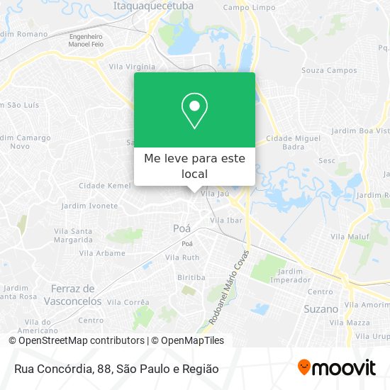 Rua Concórdia, 88 mapa