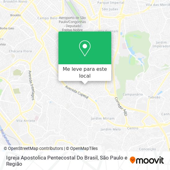 Igreja Apostolica Pentecostal Do Brasil mapa