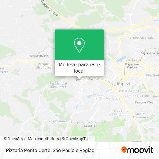 Pizzaria Ponto Certo mapa