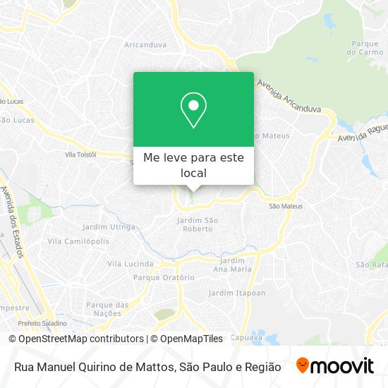 Rua Manuel Quirino de Mattos mapa