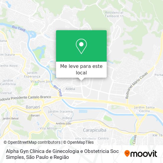 Alpha Gyn Clínica de Ginecologia e Obstetricia Soc Simples mapa