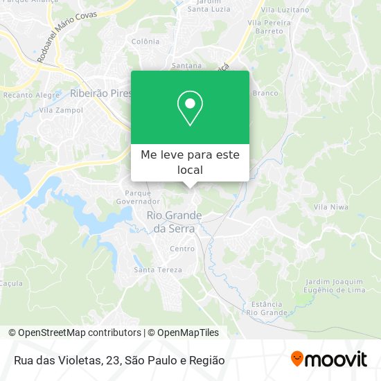 Rua das Violetas, 23 mapa