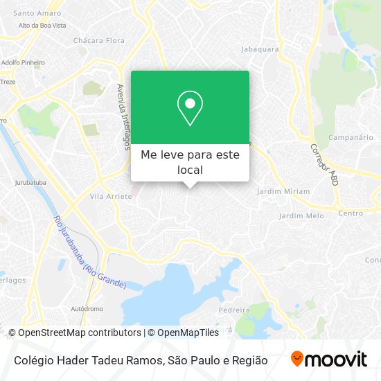 Colégio Hader Tadeu Ramos mapa
