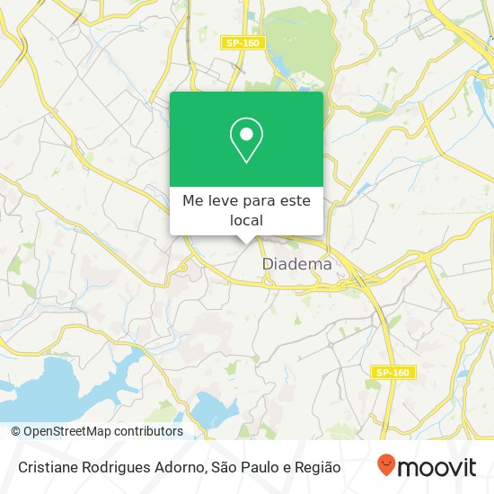 Cristiane Rodrigues Adorno, Avenida Assembléia Centro Diadema-SP 09913-130 mapa