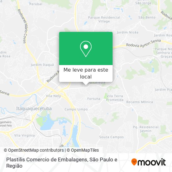 Plastilis Comercio de Embalagens mapa