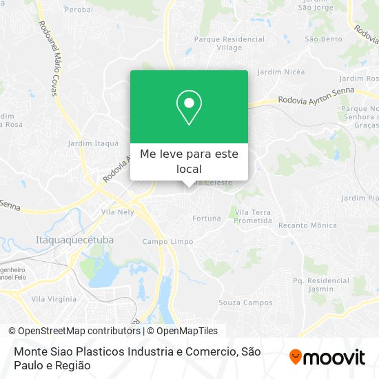 Monte Siao Plasticos Industria e Comercio mapa
