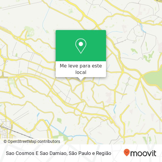 Sao Cosmos E Sao Damiao, Rua Domingos Antônio Barbato, 163 Aricanduva São Paulo-SP 03385-005 mapa