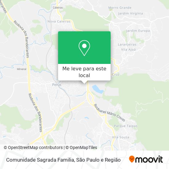 Comunidade Sagrada Familia mapa