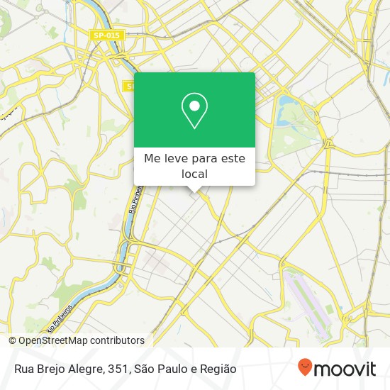 Rua Brejo Alegre, 351, Itaim Bibi São Paulo-SP mapa